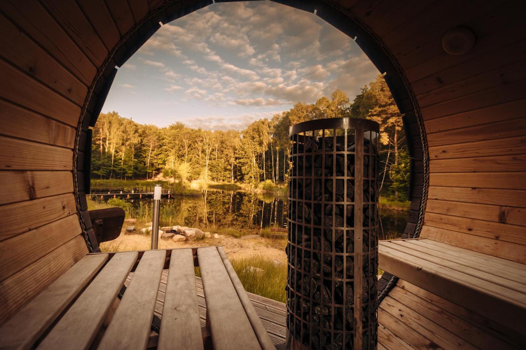 Osada Skoczkowo Komfortowe Domki Z Jacuzzi Nad Jeziorem- Sauna- Balia- Prywatny Staw Wedkarski Podiazy Εξωτερικό φωτογραφία